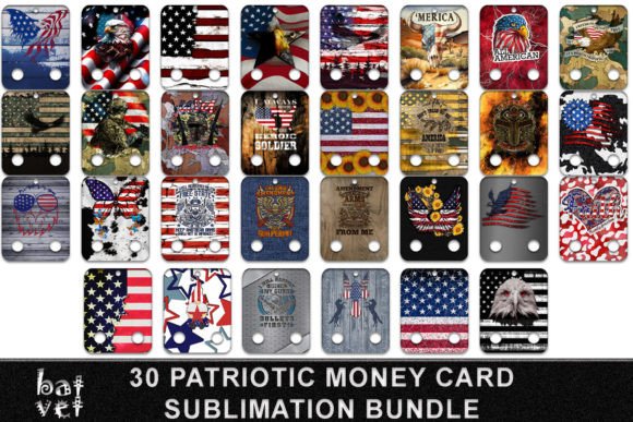 4th of July Patriotic Money Card Bundle