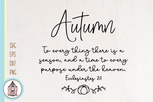 Autumn Bible Verse Graphics for Crafts & Selling