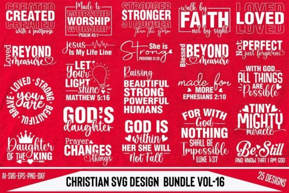 Christian SVG Design Bundle Vol-16: Faith-Based Bundles for Handmade Products