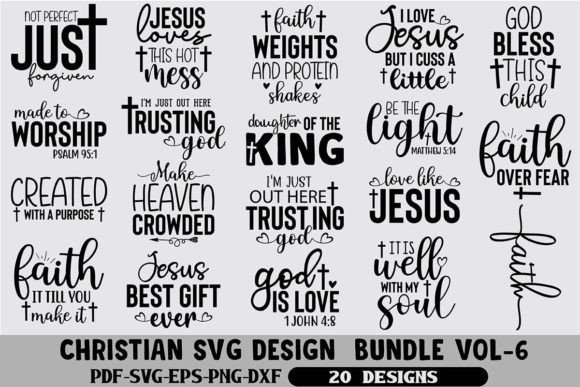 Christian SVG Design Bundle Vol. 6: Bundles That Elevate Editorial Content
