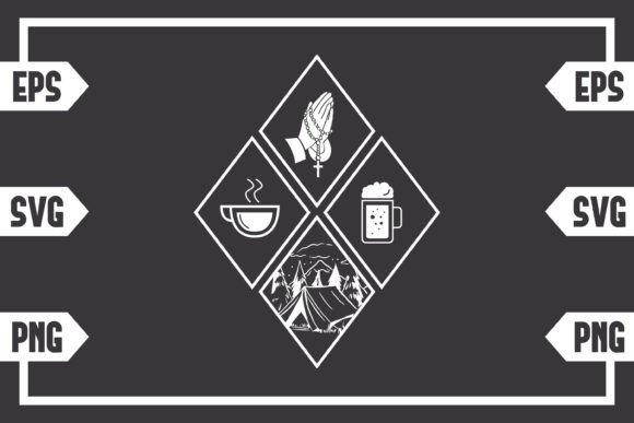 Coffee Jesus Beer and Tent: Graphics for Crafts & Branding