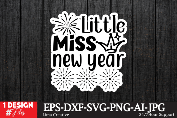 Little Miss New Year Sticker SVG: Graphics & Crafts Review