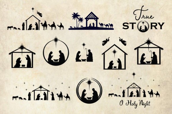 Nativity Bundle: Graphics and Crafts for Holiday Selling