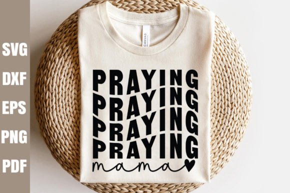 Praying Mama Retro SVG Review for Christian Blog Graphics